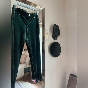INC Emerald Green Velveteen Leggings - Size 14
